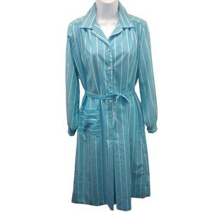 Vintage Nancy Frock Light Blue Strips with Belt